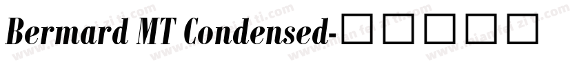 Bermard MT Condensed字体转换